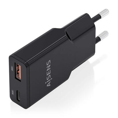 aisens-cargador-gan-ultra-delgado-30w-1xusb-c-pd30-qc40-1xusb-a-qc30-negro