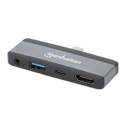 manhattan-190404-base-para-portatil-y-replicador-de-puertos-alambrico-usb-32-gen-2-31-gen-2-type-c-gris