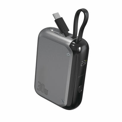 4smarts-powerbank-pocket-10000-mah-30w-z-wbudowanym-kablem-usb-c-space-grey