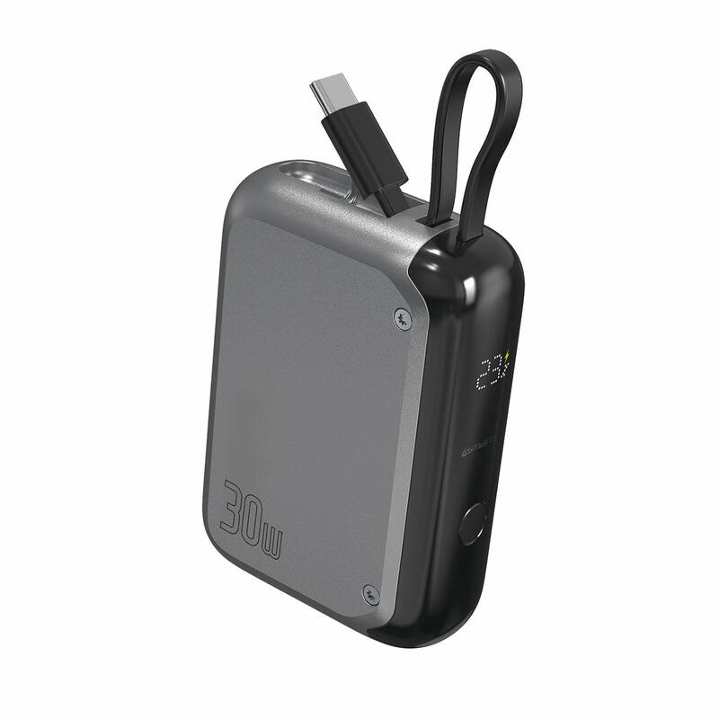 4smarts-powerbank-pocket-10000-mah-30w-z-wbudowanym-kablem-usb-c-space-grey
