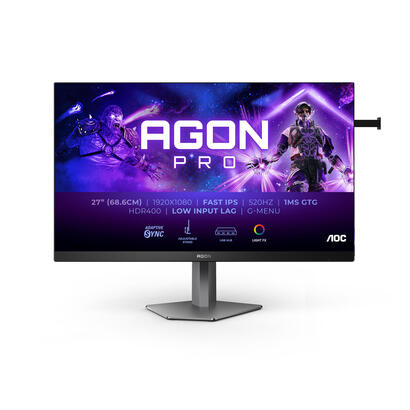 monitor-aoc-ag276fk-27-negro-mattgris-oscuro-fullhd-fast-ips-usb-hub-adaptive-sync-panel-de-520hz-ag276fk