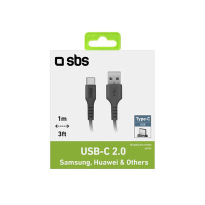 sbs-usb-zu-usb-c-kabel-1m-schwarz