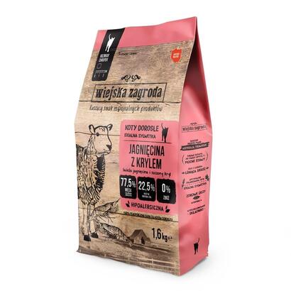 comida-seca-para-gatos-wiejska-zagroda-lamb-with-krill-400g