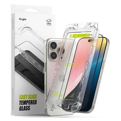 ringke-iphone-16-pro-screen-protector-premium-easy-slide-tempered-glass-9h-with-installation-jig-2pcs-transparent