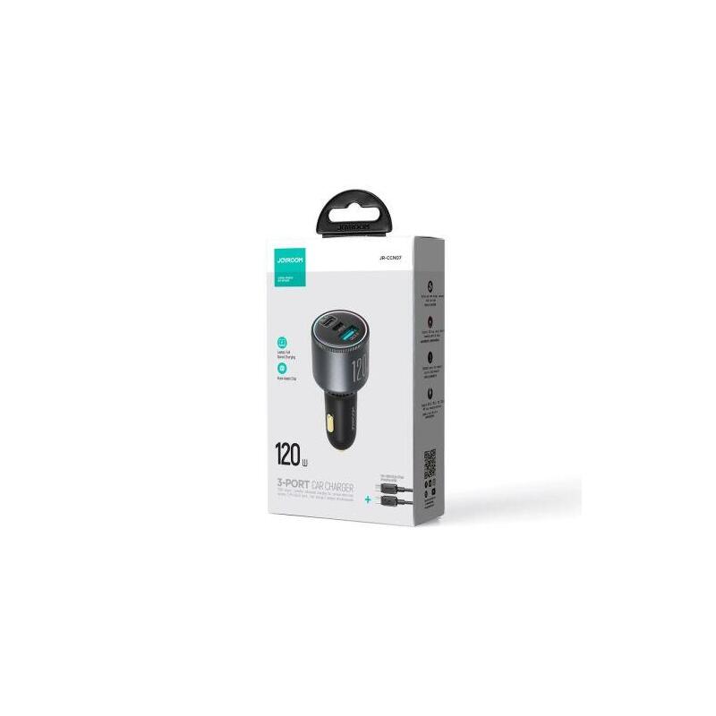 ladowarka-samochodowa-joyroom-jr-ccn07-120w-2xusb-c-usb-a-kabel-usb-c-100w-ciemnoszara