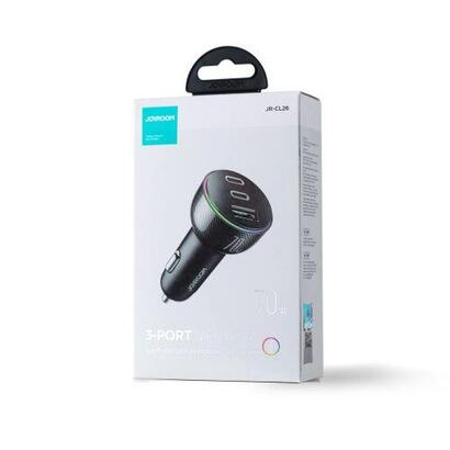 joyroom-ladowarka-samochodowa-70w-z-3-portami-usb-2-x-usb-c-negro-jr-cl26