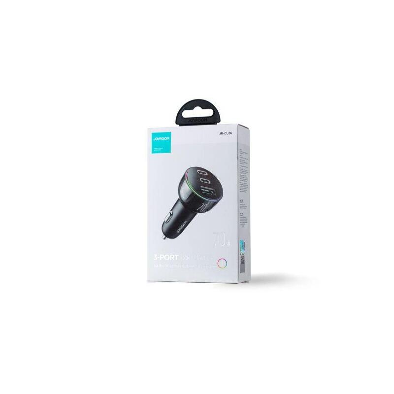 joyroom-ladowarka-samochodowa-70w-z-3-portami-usb-2-x-usb-c-negro-jr-cl26