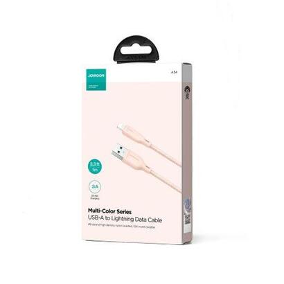 joyroom-usb-lightning-cable-multi-color-series-a14-480mbs-3a-12m-pink-sa34-al3