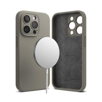 ringke-iphone-15-pro-case-silicone-magnetic-gray