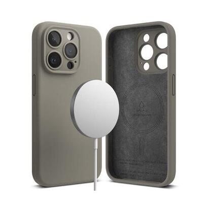 ringke-iphone-15-pro-max-case-silicone-magnetic-gray