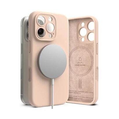 ringke-silicone-magnetic-iphone-16-pro-piaskowy-roz