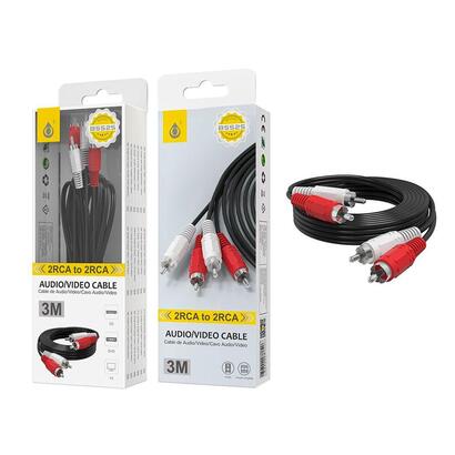 cable-jc-b5525-negro-2rca-a-2rca-m-3m