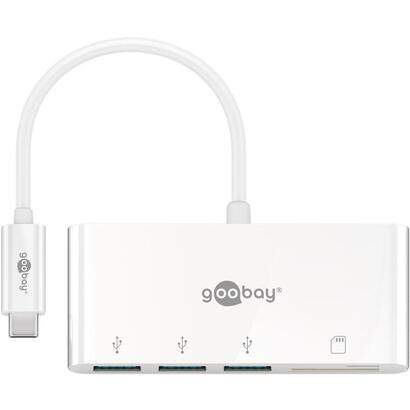 goobay-40759-adaptador-multipuerto-usb-c-a-3x-usb-a-lector-de-tarjetas-blanco