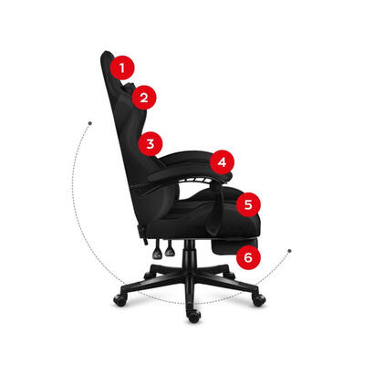 silla-gaming-huzaro-force-47-de-malla-de-carbono