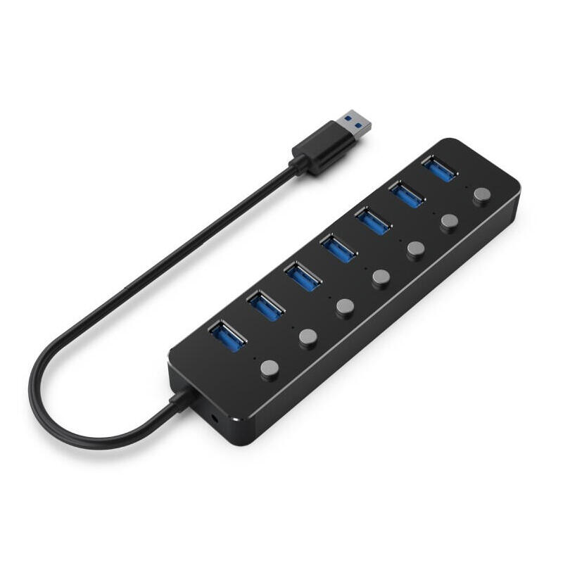 gembird-hub-7-puertos-usb-31-gen-1-with-switches-black-uhb-u3p7p-01 gembird-hub-7-puertos-usb-31-gen-1-with-switches-black-uhb-u3p7p-01