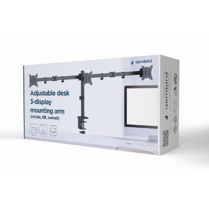 gembird-ma-d3-01-adjustable-desk-3-display-mounting-arm-17-27-up-to-7-kg