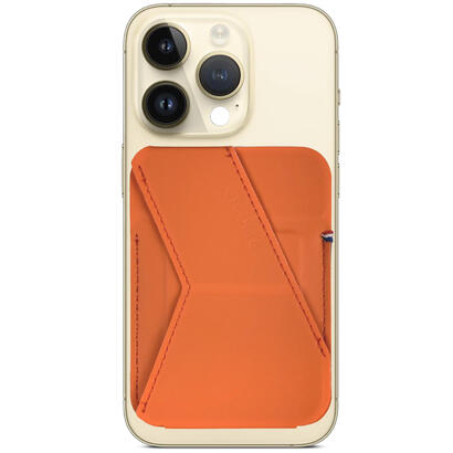decoded-silicone-magsafe-card-stand-sleeve-apricot-crush
