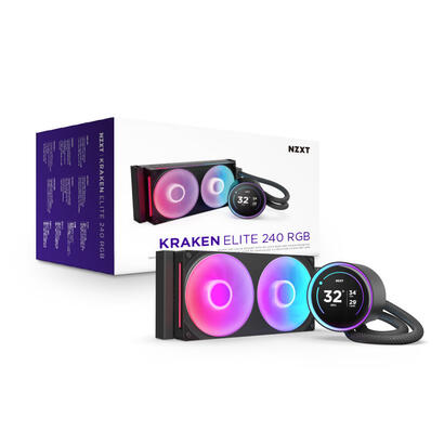 nzxt-kraken-elite-240-rgb-240-mm-refrigeracion-por-agua-negro-rl-kr24e-b2