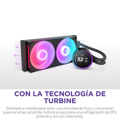 nzxt-kraken-elite-280-rgb-280-mm-refrigeracion-por-agua-negro-rl-kr28e-b2