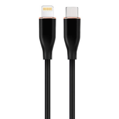 gembird-premium-silicon-usb-tipo-c-to-8-pins-charging-data-cable-15m-black