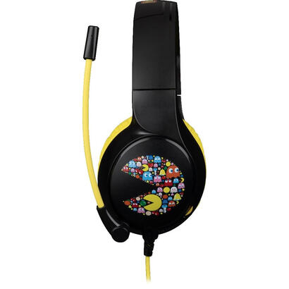 auriculares-konix-pacman-usb-tipo-a-negro-amarillo