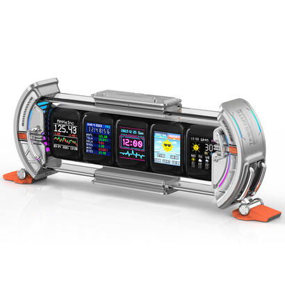 reloj-digital-divoom-times-gate-otro-naranja-plata