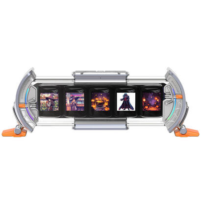 reloj-digital-divoom-times-gate-otro-naranja-plata
