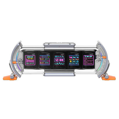 reloj-digital-divoom-times-gate-otro-naranja-plata