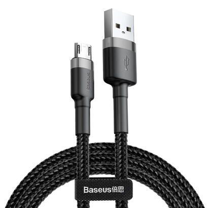 cable-baseus-micro-usb-cafule-24a-05m-gray-black-camklf-ag1