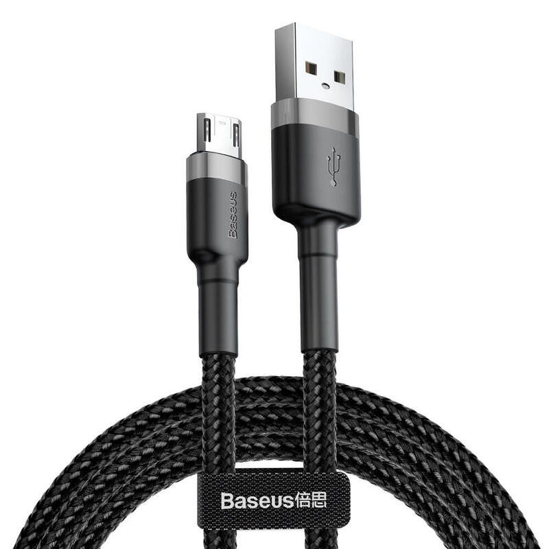 cable-baseus-micro-usb-cafule-24a-05m-gray-black-camklf-ag1 cable-baseus-micro-usb-cafule-24a-05m-gray-black-camklf-ag1