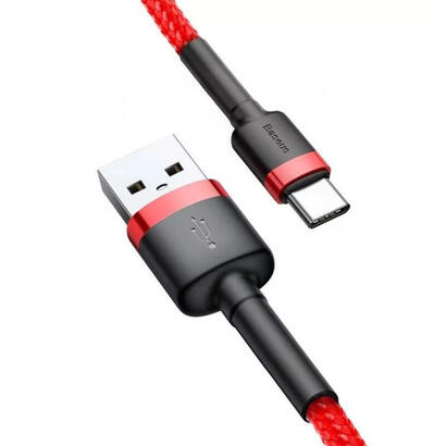 baseus-catklf-u09-cable-usb-3-m-usb-a-usb-c-negro-rojo