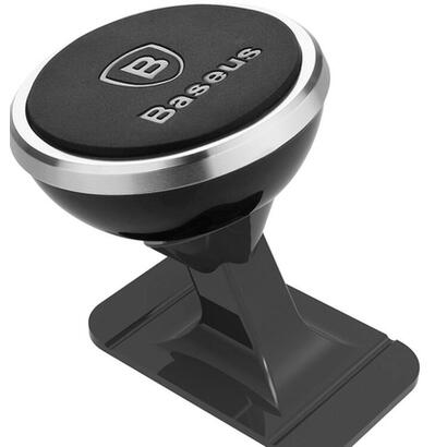 baseus-car-mount-magnetic-car-dashboard-phone-holder-360-degree-silver-sucx140012