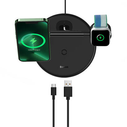 cargador-inalambrico-baseus-swan-3-in-1-20w