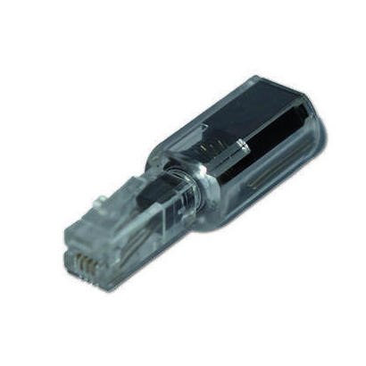mediarange-mrcs305-conector-rj-11-negro-transparente