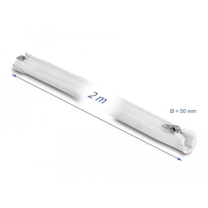 delock-geflechtschlauch-con-reissverschluss-2-m-x-50-mm-blanco