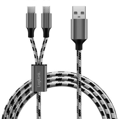logilink-cu0202-cable-usb-usb-20-12-m-usb-a-usb-cmicro-usb-a-gris