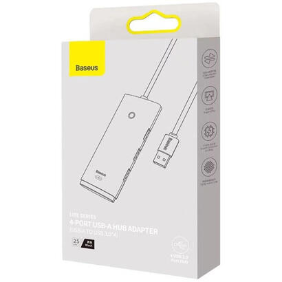 hub-4w1-baseus-lite-series-usb-do-4x-usb-30-25cm-czarny