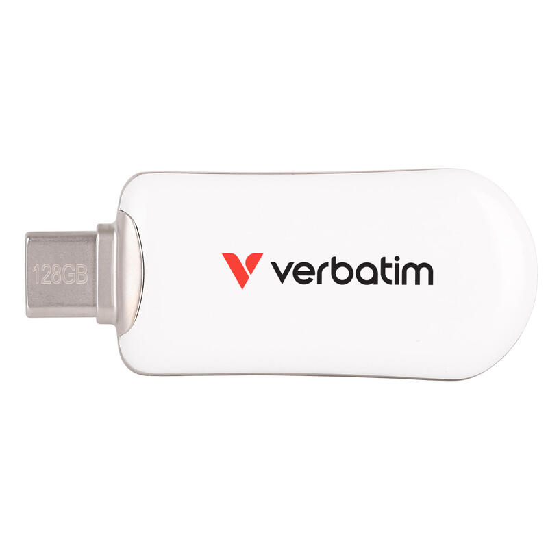 verbatim-plectra-usb-c-flash-drive-128gb-blanco verbatim-plectra-usb-c-flash-drive-128gb-blanco