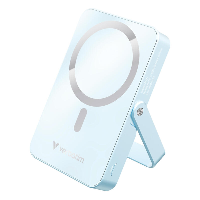 verbatim-power-bank-mit-standfuss-magwireless-10000ma-blau-32266 verbatim-power-bank-mit-standfuss-magwireless-10000ma-blau-32266
