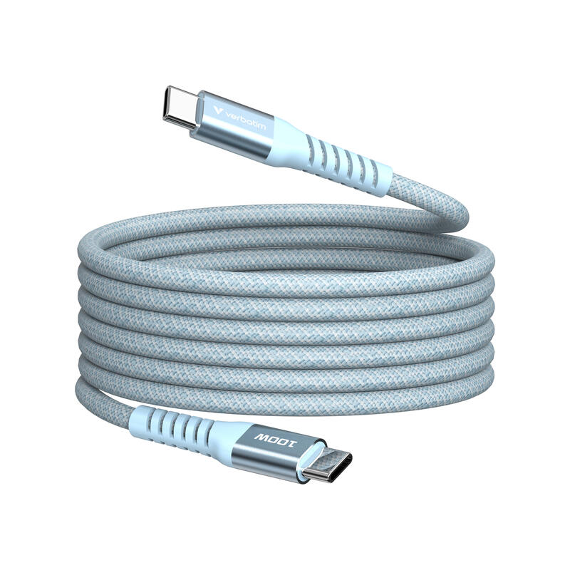 verbatim-synccharge-100w-120cm-usb-cusb-c-magnetic-blau-31856 verbatim-synccharge-100w-120cm-usb-cusb-c-magnetic-blau-31856