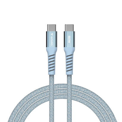 cable-verbatim-31852-usb-20-12-m-usb-c-azul