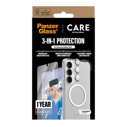 panzerglass-care-by-flagship-3-in-1-bundle-samsung-galaxy-s25-protector-de-pantalla-1-piezas