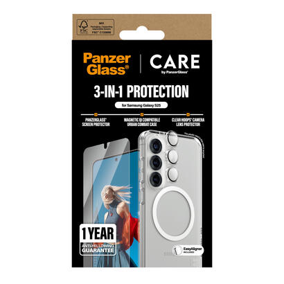 panzerglass-care-by-flagship-3-in-1-bundle-samsung-galaxy-s25-protector-de-pantalla-1-piezas