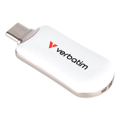 verbatim-plectra-white-256gb-usb-c-flash-drive-30230