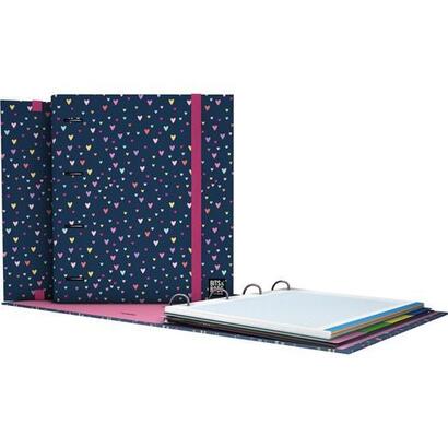 grafoplas-carpeta-anillas-mixtas-4x35-carpebook-a4-crecambio-90h-5x5-90gr-carton-forrado-bitsbobs-hearts