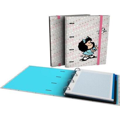 grafoplas-carpeta-anillas-mixtas-4x35-carpebook-a4-crecambio-90h-5x5-90gr-carton-forrado-mafalda-bird