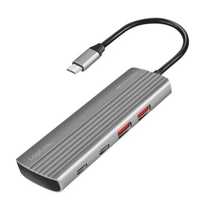 logilink-usb-32-gen2-hub-71-port-aluminium