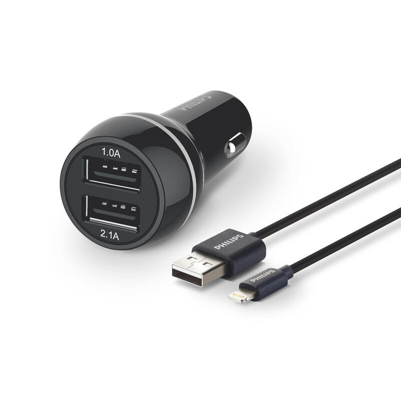 philips-dual-car-charger-15w-mit-apple-lightning-kabel-mfi philips-dual-car-charger-15w-mit-apple-lightning-kabel-mfi