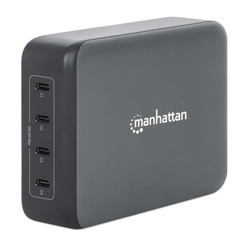 manhattan-4-port-gan-usb-power-delivery-lademation-240w