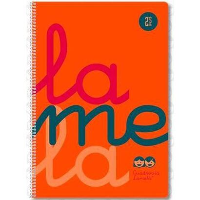 pack-de-5-unidades-lamela-cuaderno-espiral-80h-folio-90gr-cuadrovia-5mm-cmargen-cubierta-pp-naranja-fluorescente